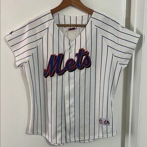 Mets Striped Baseball Jersey